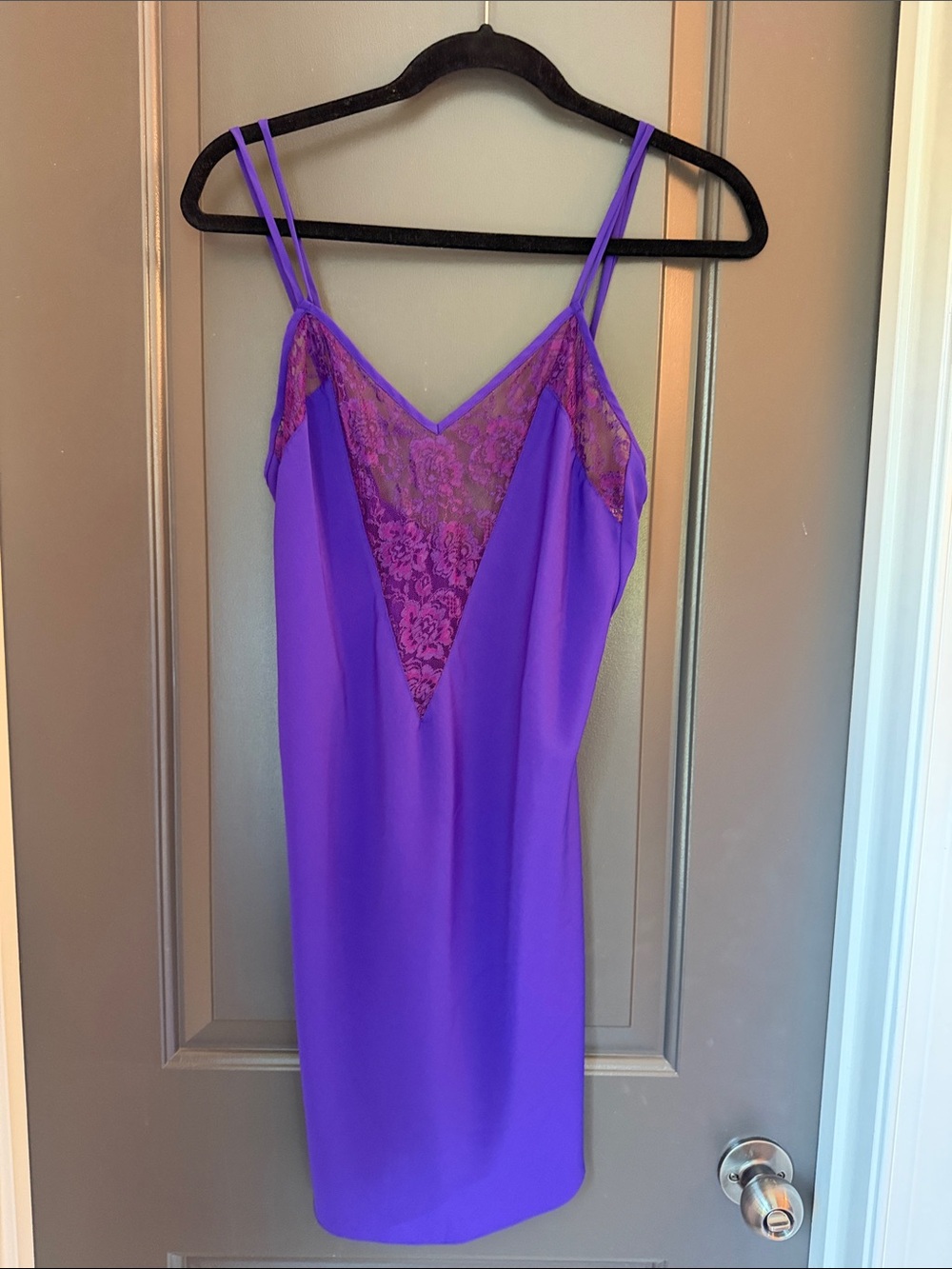 Victoria's Secret Violet Lace-Trim Slip